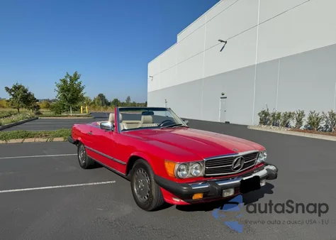 1987 Mercedes-Benz 560 Sl из США, поврежденный, VIN WDBBA48D3HA064333
